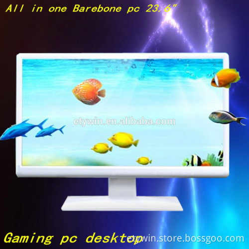 all in one pc case with 23.6" LED monitor for gamers,gaming desktops all in one